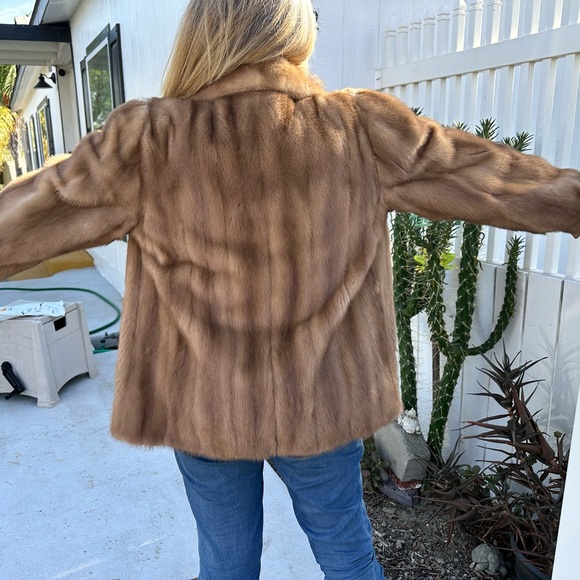 Vintage Mink red fox fur coat- by Buffums Ca. - Picture 3 of 16